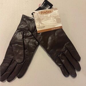 LG Dark Brown Leather Gloves